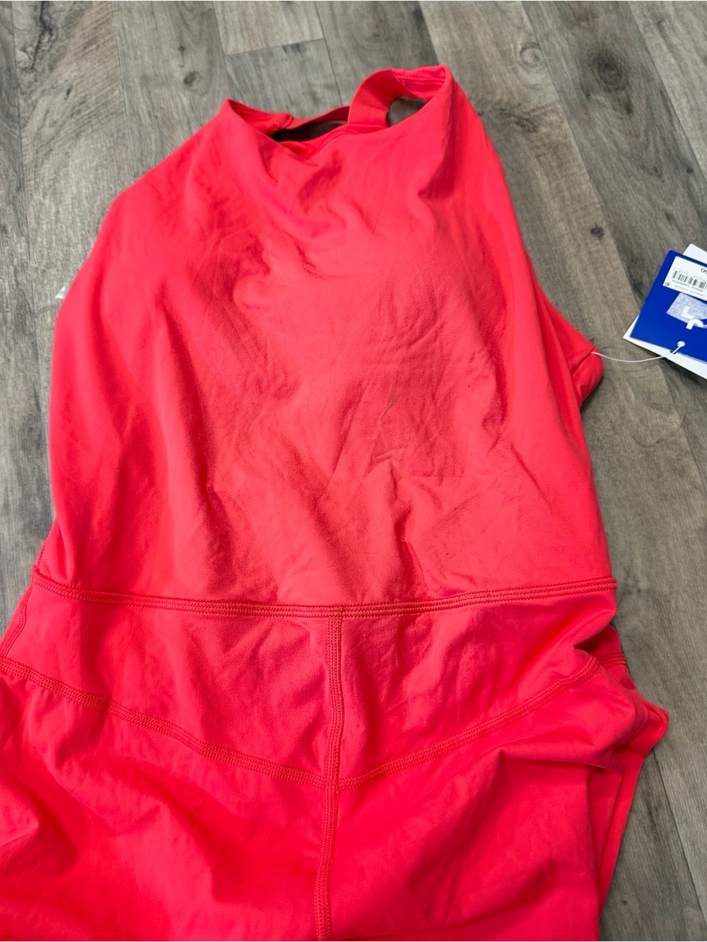 NWT JoyLab Racerback Flare Jumpsuit Cambo Coral Size Large - Picture 9 of 13